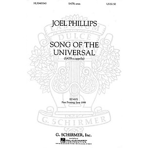 Positive Grid Song of the Universal (SATBB a cappella) SATBB A CAPPELLA composed by Joel Phillips