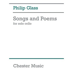 CHESTER MUSIC Songs and Poems (for Solo Cello) Music Sales America Series Softcover