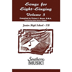 Southern Songs for Sight Singing-Volume 3 (Junior High School Edition TB Book) TBB Arranged by Mary Henry