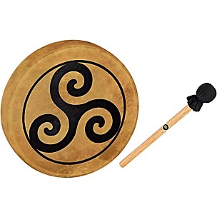 MEINL Sonic Energy HOD15-TR 15-Inch Native American Style Hoop Drum, Triskele Symbol