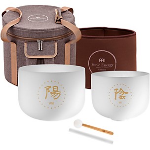 MEINL Sonic Energy TCM Crystal Singing Bowl 2-Piece Set - Yin & Yang