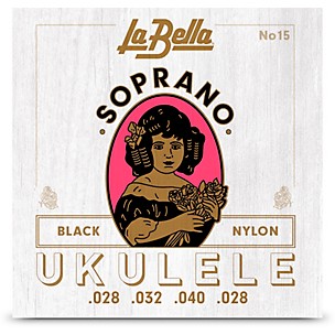 LaBella Soprano Black Nylon Ukulele Strings