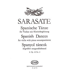 Editio Musica Budapest Spanish Dances - Volume 8 (Op. 26, No. 2 Violin and Piano) EMB Series