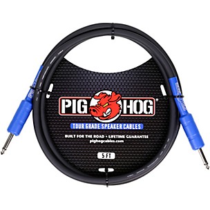 Pig Hog Speaker Cable 14 Gauge Wire 1/4" to 1/4"