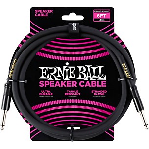 Ernie Ball Speaker Cable Black Straight/Straight