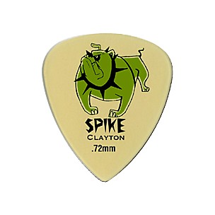 Clayton Spike Ultem Gold Sharp Standard Guitar Picks 1 Dozen