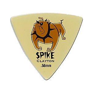 Clayton Spike Ultem Gold Sharp Triangle Guitar Picks 1 Dozen