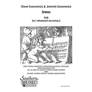 Hal Leonard Spring (Choral Music/Octavo Secular Sab) SAB Composed by Samaniego, Omar