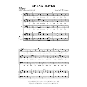 Hal Leonard Spring Prayer P.o.p (Choral Music/Octavo Sacred Sab) SAB Composed by Gonzalez, Anna Marie