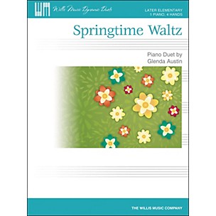 Willis Music Springtime Waltz - Later Elementary Piano Duet Sheet (1 Piano, 4 Hands) by Glenda Austin