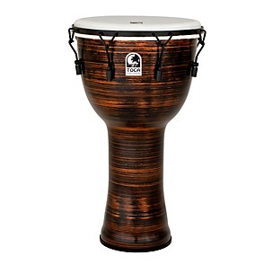 Toca Spun Copper Mechanically Tuned Djembe with Bag