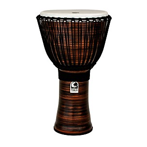 Toca Spun Copper Rope Tuned Djembe with Bag