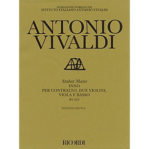 Ricordi Stabat Mater RV621 Study Score Series Composed by Antonio Vivaldi Edited by Paul Everette