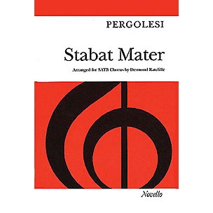 Novello Stabat Mater (Vocal Score) SATB Composed by Giovanni Battista Pergolesi Arranged by Desmond Ratcliffe