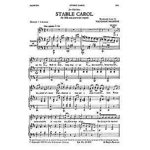 Novello Stable Carol SSA Composed by Vaughan Meakins