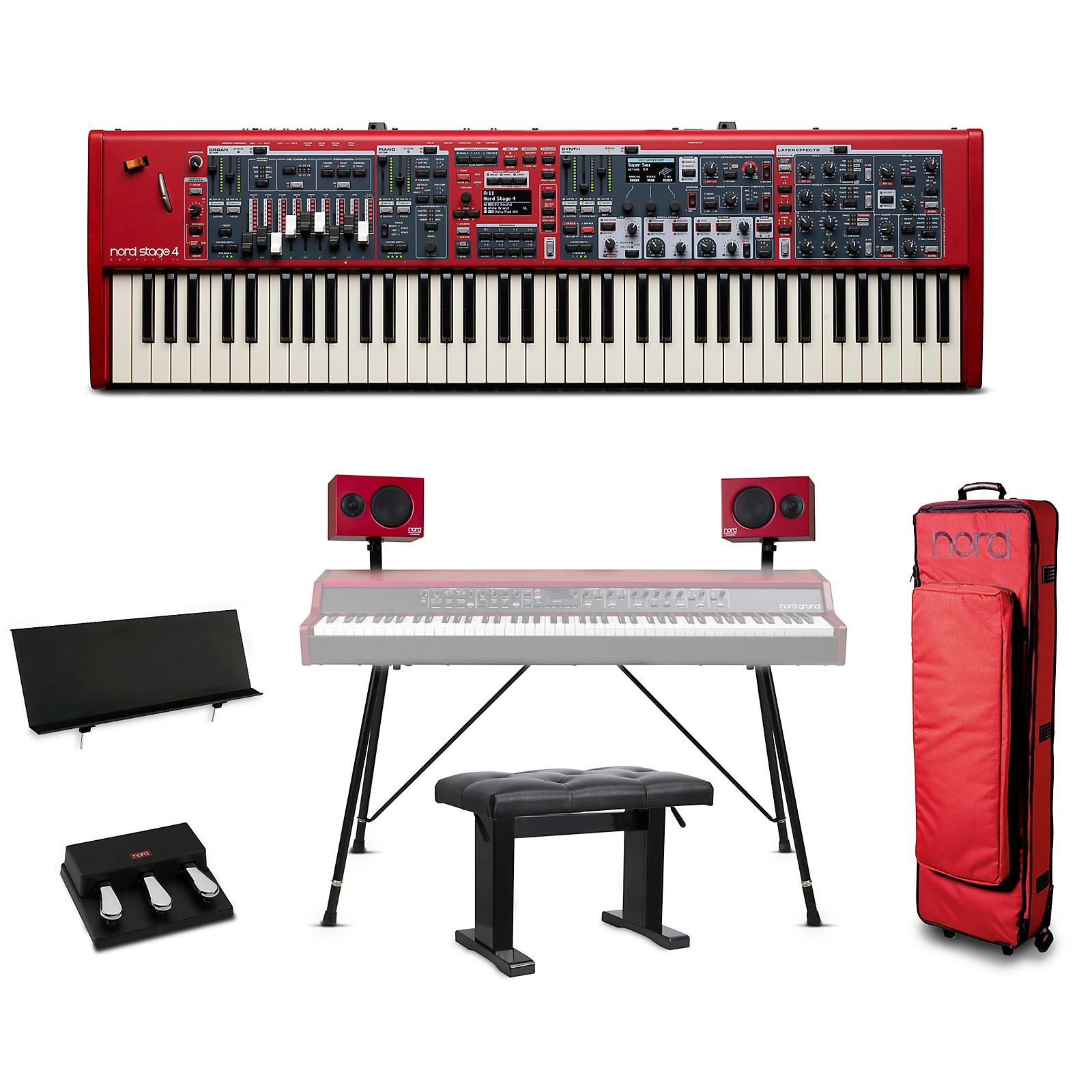 新品 Clavia Nord Stage 4 73 フルウェイテッド鍵盤 Nord (Clavia) Nord Stage 4 73｜ミュージックランドKEY