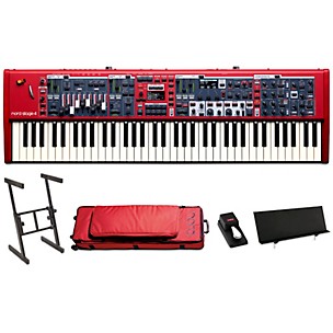Nord Stage 4 Compact 73-Key Keyboard Travel Bundle With Soft Case, Keyboard Stand & Music Stand