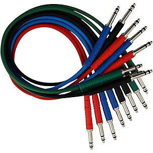 Rapco Horizon StageMASTER TRS TT Patch Cable 8-Pack