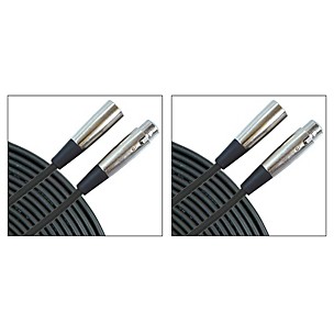 Musician's Gear Standard Microphone Cable, 20', Black 2-Pack