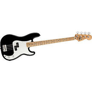 Standard Precision Bass Guitar Black Maple Fretboard