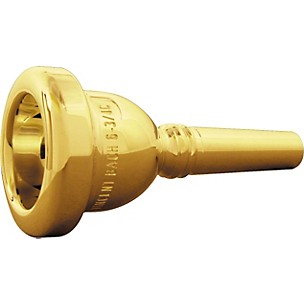 Bach Standard Series Small Shank Trombone Mouthpiece in Gold