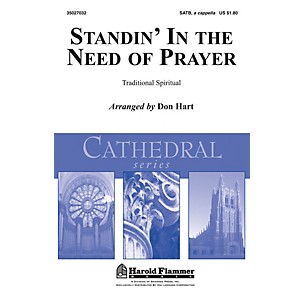 Shawnee Press Standin' in the Need of Prayer SATB a cappella arranged by Don Hart