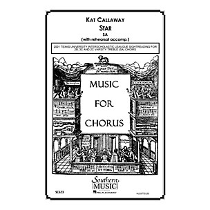 Hal Leonard Star (Choral Music/Octavo Sacred Sa) SA Composed by Callaway, Kat