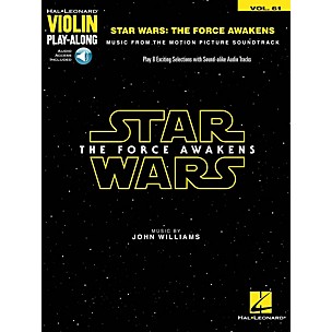 Hal Leonard Star Wars - The Force Awakens Violin Play-Along Volume 61 (Book/Audio Online)