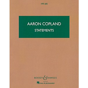 Boosey and Hawkes Statements (Study Score) Boosey & Hawkes Scores/Books Series Composed by Aaron Copland