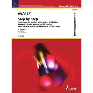 Schott Step by Step (Basics of Clarinet Technique in 100 Studies) Woodwind Method Series Softcover