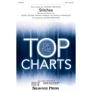 Shawnee Press Stitches TBB by Shawn Mendes arranged by Jacob Narverud