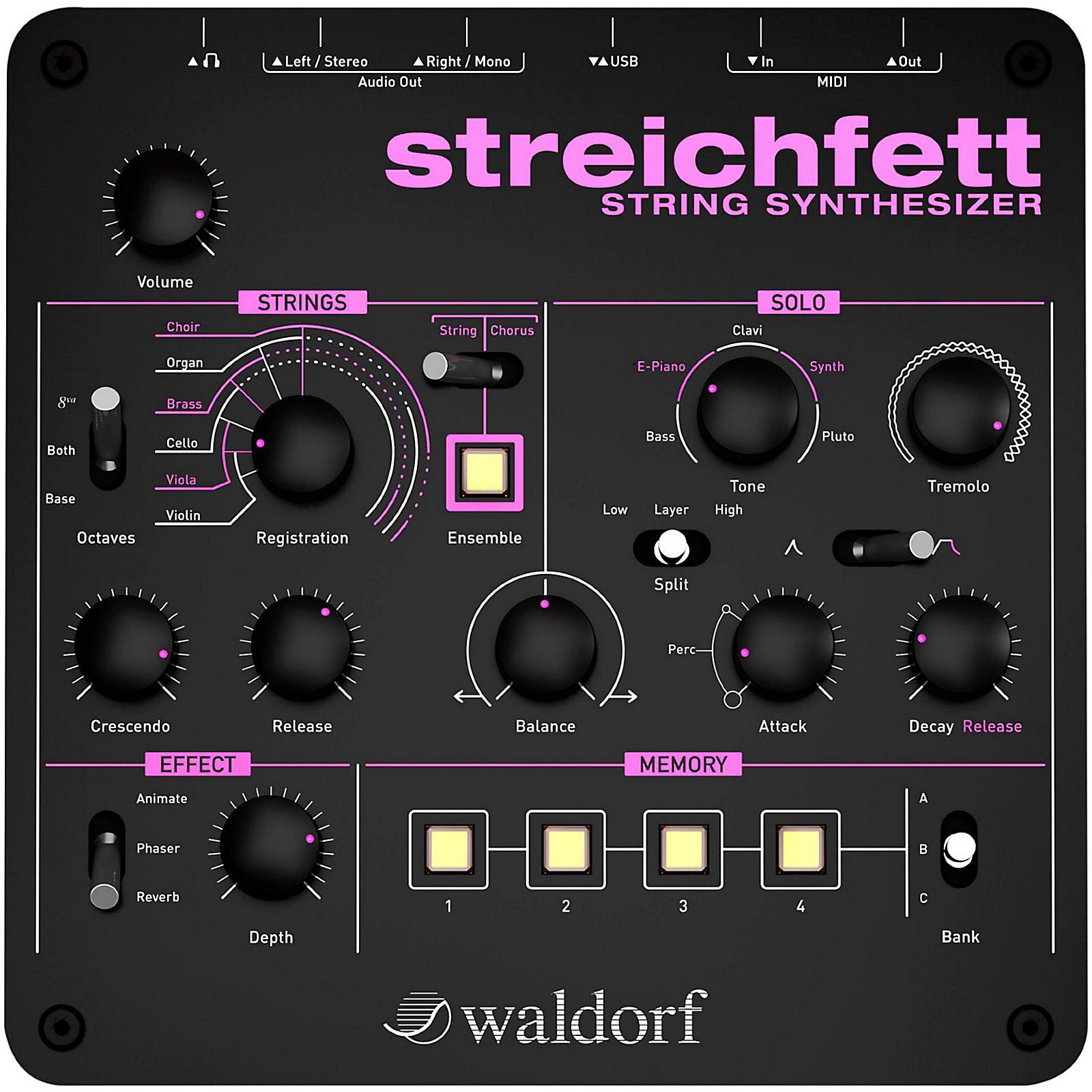 Waldorf Streichfett Desktop Synthesizer | Music & Arts