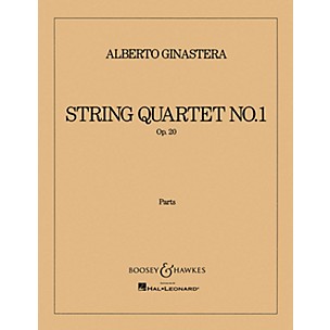 Boosey and Hawkes String Quartet No. 1, Op. 20 (Set of Parts) Boosey & Hawkes Chamber Music Series by Alberto E. Ginastera