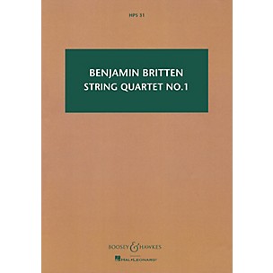 Boosey and Hawkes String Quartet No. 1, Op. 25 (in D Major) Boosey & Hawkes Scores/Books Series by Benjamin Britten