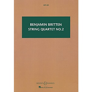 Boosey and Hawkes String Quartet No. 2, Op. 36 Boosey & Hawkes Scores/Books Series Composed by Benjamin Britten