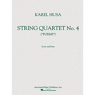 Associated String Quartet No. 4 (Poems) Score and Parts String Ensemble Series Composed by Karel Husa