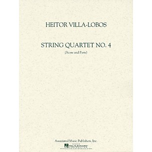 Associated String Quartet No. 4 (Score and Parts) String Ensemble Series Composed by Heitor Villa-Lobos