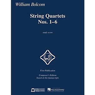 Edward B. Marks Music Company String Quartets Nos. 1-6 (Study Score) E.B. Marks Series Softcover Composed by William Bolcom