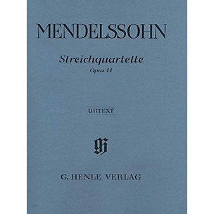 G. Henle Verlag String Quartets Op. 44, No. 1-3 Henle Music Folios Series Softcover Composed by Felix Mendelssohn