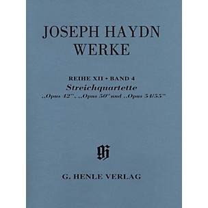 G. Henle Verlag String Quartets, Opp. 42, 50, 54/55 Henle Complete by Franz Joseph Haydn Edited by James Webster