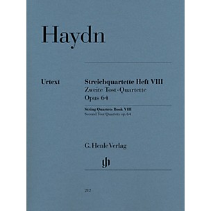 G. Henle Verlag String Quartets Volume 8, Op. 64 (Second Tost Quartets) Henle Music Folios Softcover by Joseph Haydn