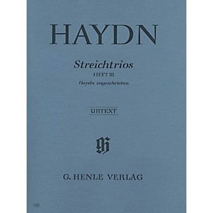 G. Henle Verlag String Trios - Volume 3 Henle Music Folios Series Softcover Composed by Joseph Haydn