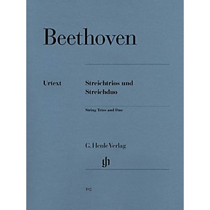 G. Henle Verlag String Trios Op. 3, 8, and 9 and String Duo WoO 32 Henle Music Folios Softcover by Ludwig van Beethoven