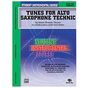 Alfred Student Instrumental Course Tunes for Alto Saxophone Technic Level I Book