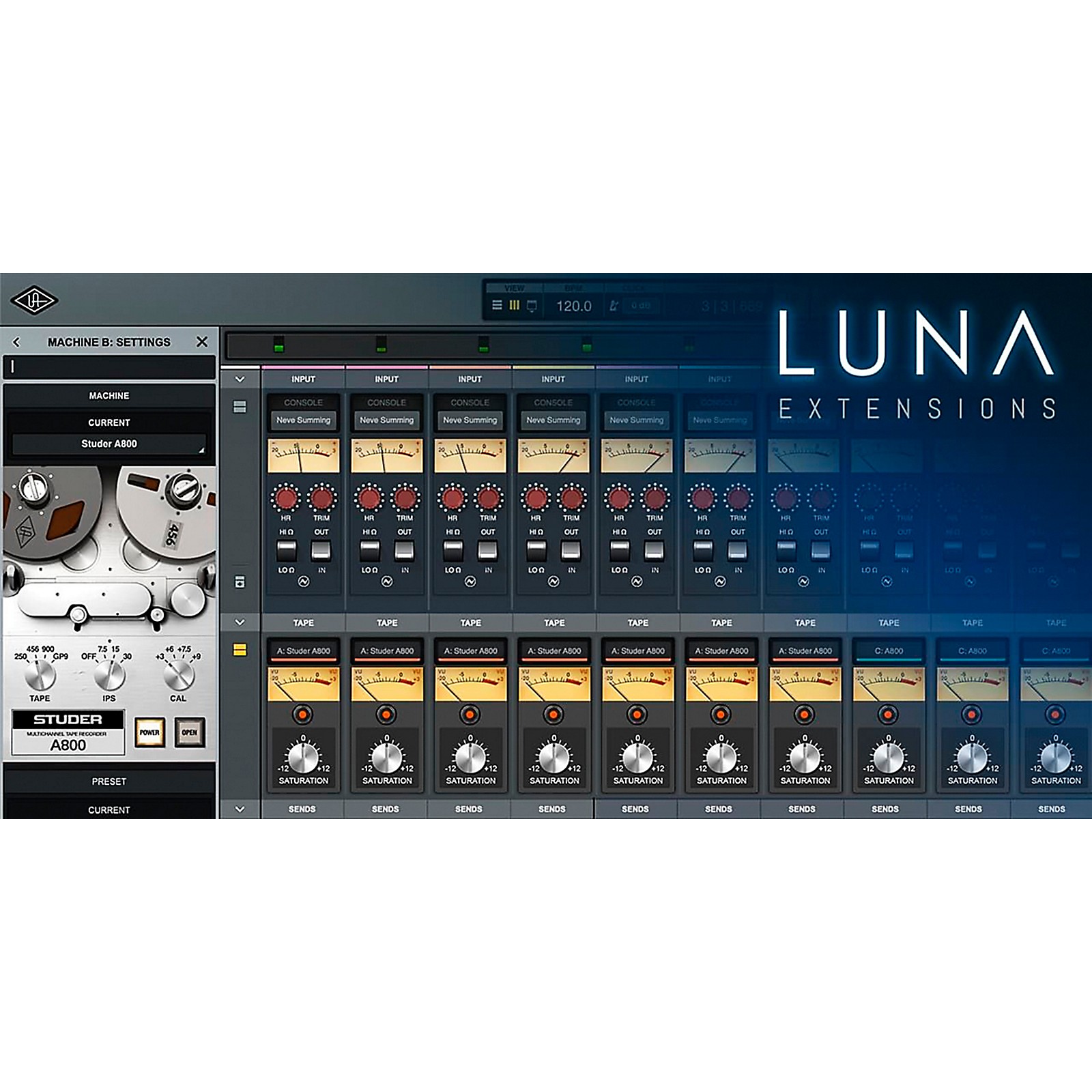 Universal Audio Studer A800 Multichannel Tape Recorder - UADx, UAD