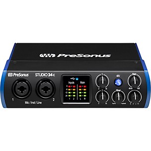 PreSonus Studio 24c USB-C 2x2 Audio/MIDI Interface With Studio One Artist 6 Software