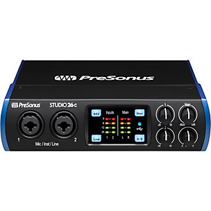 PreSonus Studio 26c USB-C 2x4 Audio/MIDI Interface