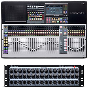 PreSonus StudioLive 64S 64-Channel Mixer Package With NSB 32.16 Network Stage Box