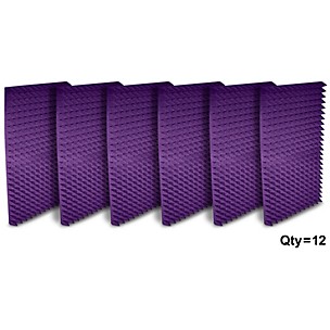Auralex Studiofoam Pyramids 24"x48"x2" Acoustic Panels (12-Pack)
