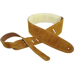 Perri's Suede With Sheep Skin Guitar Strap